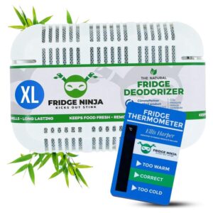 XL Pack of Refrigerator Deodorizer Odor Eliminator – Better than Baking Soda – Refrigerator and Fridge Smell Eliminator – Freezer Deodorizer Odor Eliminator for Refrigerators, Coolers, and Lunch Boxes